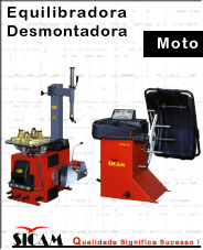 Sicam - Desmontadora montadora e equilibradora, especialmente preparadas para rodas de motas